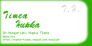 timea hupka business card